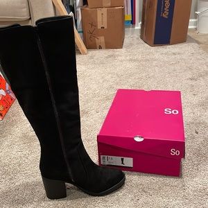 SO black brand new boots